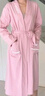 貓人【100%純棉】25年新品女士睡衣女浴袍女四季通用睡袍全棉家居服女 曬單實拍圖