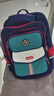 巴布豆（BOBDOG）兒童書(shū)包小學(xué)生男孩1-3-6年級女生護脊防潑水大容量減負雙肩背包 寶藍綠色 大號適合4-6年（送掛件+運費險） 曬單實(shí)拍圖