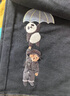 Teenie Weenie小熊女裝秋季小A磨毛休閑中長(cháng)牛仔復古基礎款半身裙 深灰色 S (160) 曬單實(shí)拍圖