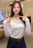 VEROMODA【時(shí)髦長(zhǎng)袖T系列】T恤女2025秋季女裝新款長(zhǎng)袖美拉德早秋上衣 曬單實(shí)拍圖