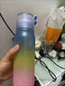 幾陌趣味兒童水杯瓶飲料香味環(huán)水變果味多口味可以帶氣味小學(xué)生的杯子 磨砂藍750ml 1種香味環(huán) 曬單實(shí)拍圖