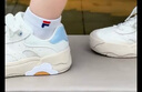 FILA斐樂(lè )女鞋板鞋楊冪同款蛋包鞋運動(dòng)鞋2025秋季新款七夕休閑小白鞋 雪白-SW 37.5 曬單實(shí)拍圖