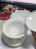 金鑲玉 蓋碗泡茶碗手繪羊脂玉白陶瓷 中國風(fēng)送禮盒君子蘭手繪蓋碗 曬單實(shí)拍圖