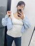 密汐皙迪（micisty）保暖背心女款帶胸墊秋冬內搭小胸顯大一體免穿文胸 白色 L 曬單實(shí)拍圖