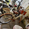永久（FOREVER）自行車(chē)通勤車(chē)自行車(chē)學(xué)生單車(chē)自行車(chē)通勤自行車(chē)女士自行車(chē) 黃 【升級加厚鞍座-加粗后衣架】 單速24寸【適合145-165cm】 曬單實(shí)拍圖
