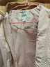 森馬（Semir）棉服女冬季中長(cháng)款輕薄寬松拼接燈芯絨翻領(lǐng)插肩袖棉衣101724112007 曬單實(shí)拍圖