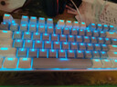 達爾優(yōu)（dareu）EK815機械合金版鍵盤(pán) 有線(xiàn)鍵盤(pán)  電競游戲鍵盤(pán) 多鍵無(wú)沖108鍵單光 女生 白色藍色 茶軸 曬單實(shí)拍圖