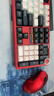 狼蛛（AULA）F108Pro客制化機械鍵盤(pán) 無(wú)線(xiàn)藍牙三模連接 多功能顯示屏 Gasket結構 RGB燈效 108鍵盤(pán)電腦游戲辦公 F108Pro朱顏黛【風(fēng)靈軸】8000mAH 曬單實(shí)拍圖