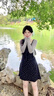 FSHE小清新甜美感針織開(kāi)衫女搭配夏季吊帶裙外搭披肩短款防曬衫空調衫 開(kāi)衫 S 曬單實(shí)拍圖