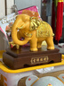 辦公室擺件新中式大象擺件一對旺財納?？蛷d玄關(guān)裝飾工藝品喬遷禮 小號吉祥旺財沙金色 送領(lǐng)導送好友開(kāi)業(yè)喬遷新居禮物可定制刻字 曬單實(shí)拍圖