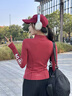 百思絨健身速干跑步運動(dòng)套裝女氣質(zhì)瑜伽服專(zhuān)業(yè)訓練田徑跳繩網(wǎng)球羽毛球服 曬單實(shí)拍圖