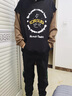 啄木鳥(niǎo)青少年衛衣套裝男裝春秋季2025新款休閑連帽高初中學(xué)生帥氣潮 兩件套【1103灰色+123衛褲】 175/XL 適合116-135斤 曬單實(shí)拍圖