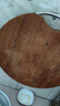 美廚（maxcook）烏檀木砧板菜板 圓形整木加厚案板和面板 33*33*3cm 中號(hào)MCPJ8277 曬單實(shí)拍圖