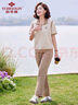 俞兆林媽媽裝春秋運動(dòng)套裝中老年女裝長(cháng)袖運動(dòng)服兩件套老人衣服 Y51K052 曬單實(shí)拍圖
