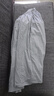 無(wú)印良品（MUJI）女式 棉紗 抽褶裙 長(cháng)半身裙女款裙子25年秋季女裝 BE1XTA5A 淺灰色條紋 M (160/66A) 曬單實(shí)拍圖