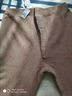 恒源祥純羊毛絨褲男士薄款保暖褲修身打底毛線(xiàn)褲加厚褲女冬季褲子男 1025男士駝色保暖 薄款 XL 175(XL) 曬單實(shí)拍圖