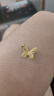 周大生復(fù)購補(bǔ)貼黃金吊墜女足金蝴蝶首飾掛墜七夕禮物送女友1.66g 曬單實(shí)拍圖