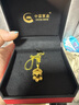 中國黃金平安鎖長命鎖黃金項鏈女999足金吊墜七夕情人節(jié)禮物送女朋友老婆 足金平安鎖吊墜 金重約1g【贈銀鏈】 曬單實拍圖