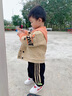 鄰家米其【三件套】童裝男童套裝秋裝兒童裝1-6歲寶寶男孩春秋季3小孩衣服 XT1314（外套+褲子+T恤）-卡其 100 碼/身高90-100cm（2-3歲） 曬單實(shí)拍圖