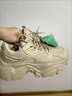 森馬男鞋冬季透氣網(wǎng)面復古運動(dòng)休閑跑步厚底內增高潮牌高級感老爹潮鞋 米色 42 曬單實(shí)拍圖