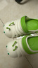 小鹿米利兒童洞洞鞋 夏季新款毛毛蟲(chóng)可愛(ài)卡通透氣軟底寶寶涼拖鞋 蘋(píng)果綠 18 【180】鞋內長(cháng)17.5CM建議腳長(cháng)17C 曬單實(shí)拍圖