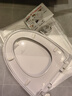 潛水艇馬桶蓋通用坐便器蓋子家用加厚蓋板老式抽水馬桶圈器配件緩降 V型耐壓圓底座快拆款MG1 曬單實(shí)拍圖