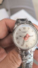 LOUGOES瑞士浪LONGINES琴女士手表機械表超薄夜光時(shí)尚簡(jiǎn)約專(zhuān)用款韓版鎢鋼 本色白面 曬單實(shí)拍圖