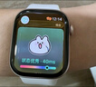 Apple/蘋(píng)果WatchS11智能手表GPS款42毫米玫瑰金色鋁金屬表殼淡桃粉色運動(dòng)型表帶S/M-聯(lián)通補貼 曬單實(shí)拍圖