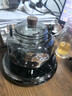 全度輕奢耐熱玻璃提梁壺大容量煮茶燒水壺電陶爐蒸煮一體茶壺茶具 銀杏葉茶壺+鼓韻電陶爐（黑色） 曬單實(shí)拍圖