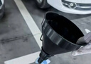 貝傅特汽車摩托車加油漏斗大口徑塑料加長(zhǎng)漏斗器帶過濾網(wǎng)免手扶加油 曬單實(shí)拍圖