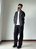 森馬（Semir）王安宇同款丨休閑褲男25冬磨毛寬松闊腿男褲通勤褲子109725127106 曬單實拍圖