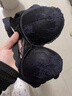 雅鹿加厚內(nèi)衣女小胸聚攏平胸專用顯大文胸性感鏤空無鋼圈aa杯美背胸罩 黑色[單文胸] 70A 32 曬單實(shí)拍圖