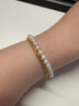 珍珠皇后999足金黃金小眾輕奢感淡水珍珠手鏈 4-5mm 周長(cháng)約16cm 曬單實(shí)拍圖