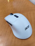 宏碁（acer）無(wú)線(xiàn)三模藍牙鼠標游戲電競專(zhuān)用辦公有線(xiàn)靜音筆記本電腦平板通用可充電式設計人體工學(xué)宏定義外設 【智能顯屏+辦公雙模+靜音按鍵】白色 曬單實(shí)拍圖