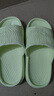 惠夫人涼拖鞋女夏季居家浴室防滑家用情侶可愛(ài)卡通室內洗澡涼拖男 水紋拖 綠色 36-37 (適合35-36碼穿) 曬單實(shí)拍圖