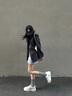 MIO【李宇春同款】米奧休閑板鞋2025秋新款厚底增高5.5cm小白鞋女 白色 36 (230mm) 曬單實(shí)拍圖