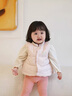 G.DUCKKIDS小黃鴨童裝羽絨馬甲兒童外套秋冬季嬰幼兒衣服白鴨絨女寶寶外出服 粉色 80 尺碼建議9-12個(gè)月cm 曬單實(shí)拍圖