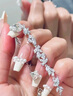 中國黃金（CHINA GOLD）足銀手鏈紫藤花手鏈手串輕奢小眾高級感手飾結婚送女朋友生日禮物 京速達*紫藤花手鏈【大版-品牌禮盒】 曬單實(shí)拍圖