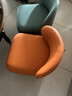 比爾迪客廳小凳子靠背軟包萬(wàn)向輪矮凳坐墩家用換鞋凳茶幾凳皮墩子沙發(fā)凳 橙色【環(huán)保硅膠皮】小號-25高 曬單實(shí)拍圖