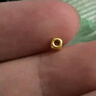 吾皇老金黃金小金珠足金999古法DIY配件手串散珠金珠子轉運珠送禮 約0.27g 曬單實(shí)拍圖