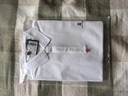 夢(mèng)特嬌（MONTAGUT）【長(cháng)絨棉&吸汗透氣】商務(wù)休閑舒適親膚短袖男士Polo衫JG 白色 2XL 曬單實(shí)拍圖