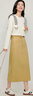 茵曼（INMAN）法式微A字半身裙2025春秋女裝新款系帶高腰后中開(kāi)叉長(cháng)裙子 淺咖啡 M 曬單實(shí)拍圖