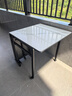 真巖板簡(jiǎn)易折疊餐桌靠邊站可伸縮小戶(hù)型移動(dòng)靠墻10人小飯桌家用 折疊餐桌140*80【雪山白】 曬單實(shí)拍圖