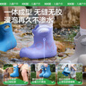 Kocotreekk樹(shù)兒童雨鞋輕便防滑雨靴兒童女孩防雨鞋提耳設計 冷霧灰  34  曬單實(shí)拍圖