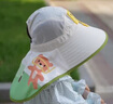 卡爾美（KELME）兒童防曬帽遮陽(yáng)帽子夏季防紫外線(xiàn)男女童披風(fēng)大帽檐海邊沙灘太陽(yáng)帽 曬單實(shí)拍圖