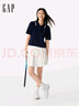 Gap女裝2025春季新款小熊刺繡polo翻領(lǐng)純棉常規短袖針織衫729114 海軍藍 L (170/88A) 亞洲尺碼 曬單實(shí)拍圖