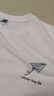 回力（Warrior）純棉220克t恤男短袖夏季2026款重磅新疆棉紙飛機印花上衣男款半袖 曬單實(shí)拍圖