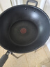 特福（Tefal）炒鍋有鈦不粘鍋家用炒菜鍋少油煙32cm炒鍋電磁爐燃?xì)庠钔ㄓ贸村?曬單實(shí)拍圖