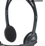 羅技（Logitech）H110 多功能立體聲耳麥 3.5mm有線頭戴式耳機(jī) 電腦筆記本雙插頭耳機(jī) 單個裝 曬單實(shí)拍圖