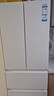 海爾（Haier）冰箱416升超薄零距離自由嵌入式60cm內法式多門(mén)四開(kāi)雙門(mén)小紅花系列一級能效雙變頻大容量國家補貼 416L+健康黑金凈化+母嬰三擋變溫+WiFi智控 曬單實(shí)拍圖